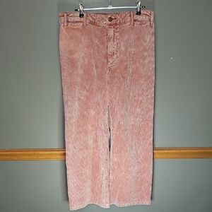 Anthropologie Women's Salmon Corduroy Trousers
